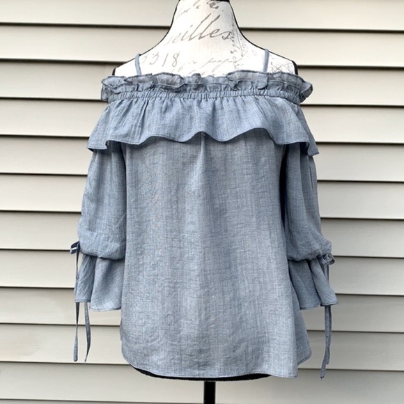 Lucky Brand Off The Shoulder Ruffle Top - Picture 1 of 11
